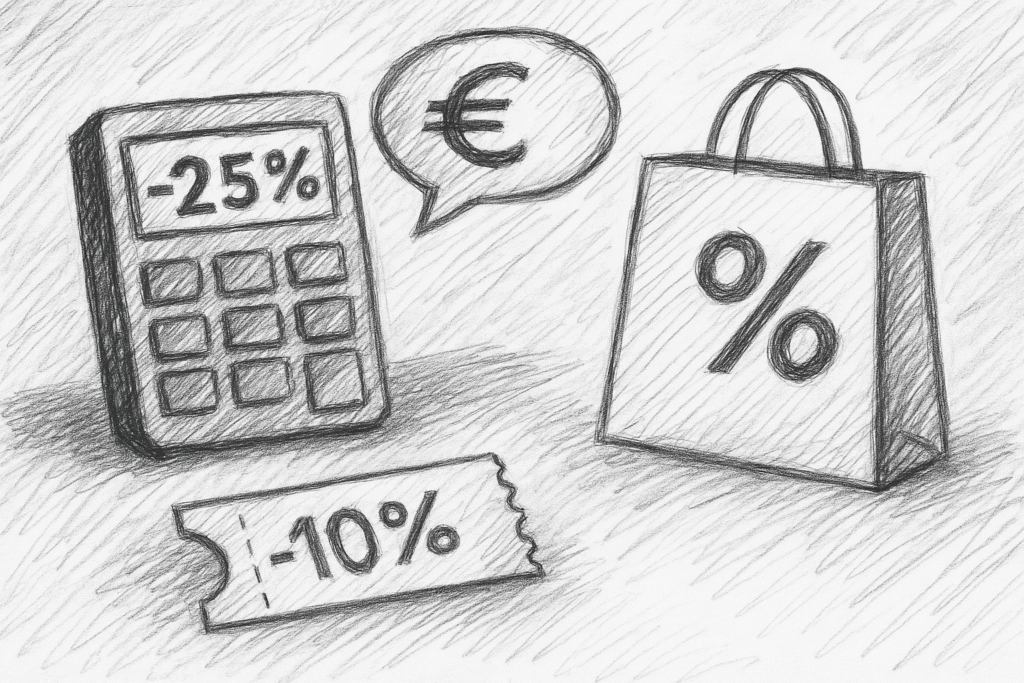 Rabatt Rechner online