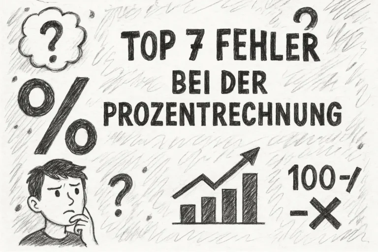 Top 7 Fehler bei der Prozentrechnung